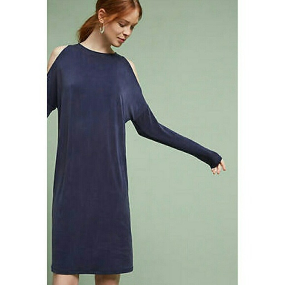 Anthropologie Eri + Ali Navy Cocoon Dress, New